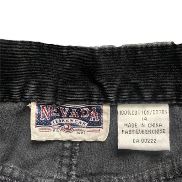 Vintage Women’s Nevada Jeanswear Black Corduroy Jeans - Picture 5 of 7